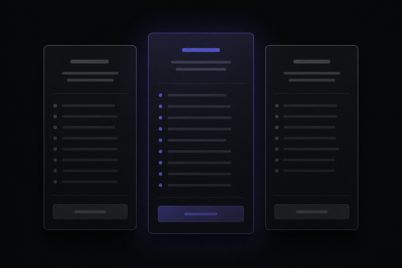 Minimal abstract pricing layout graphic